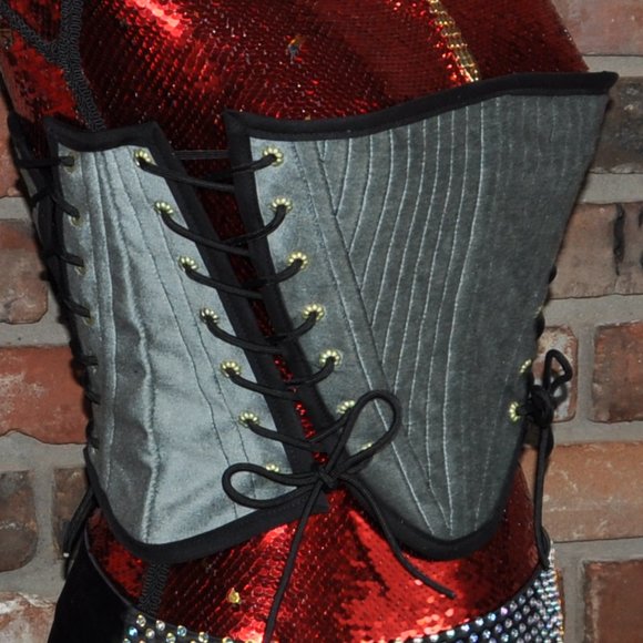 HANDMADE ONE OF A KIND CORSET- reversible - Picture 2 of 9